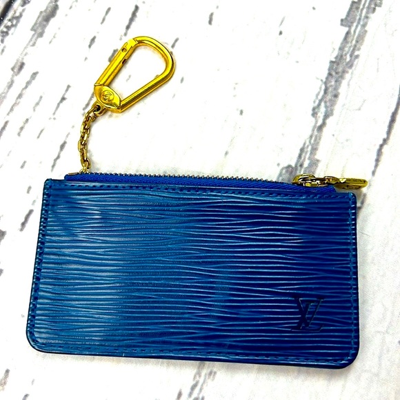 LOUIS VUITTON - Pochette Cles Epi Coin Purse CA0979 Blue Leather - Picture 8 of 12